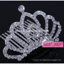 Crianças claras atacado princesa real diamante nupcial tiaras